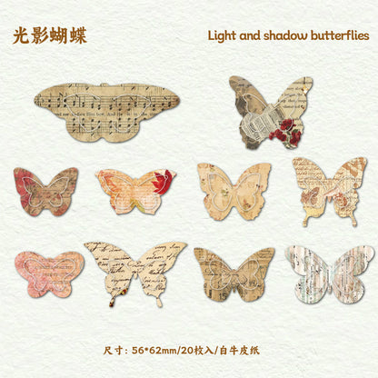 [2603-057] 3D Butterfly Ephemera Pack 20 Pieces