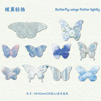 [2603-057] 3D Butterfly Ephemera Pack 20 Pieces