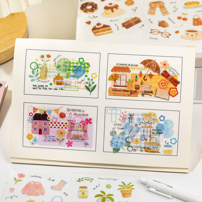 [2603-144] Seasonal Signal PET Journal Stickers 4 Styles