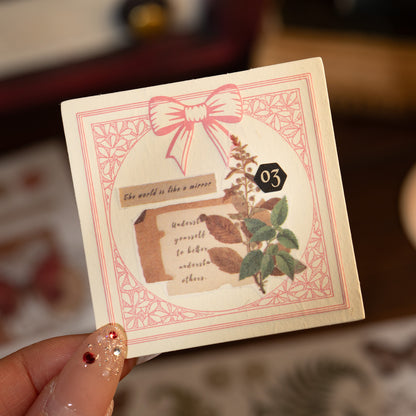 [2603-146] Forest Vintage Scrapbook Paper Stickers 4 Styles