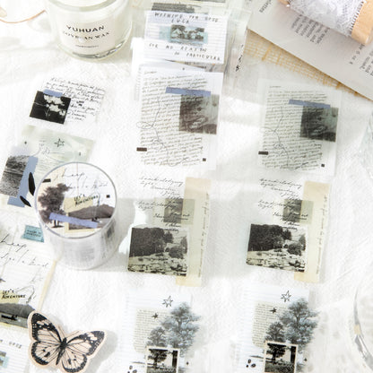 [2601-204] Free Wild PET Tape Collage Stickers 6 Styles
