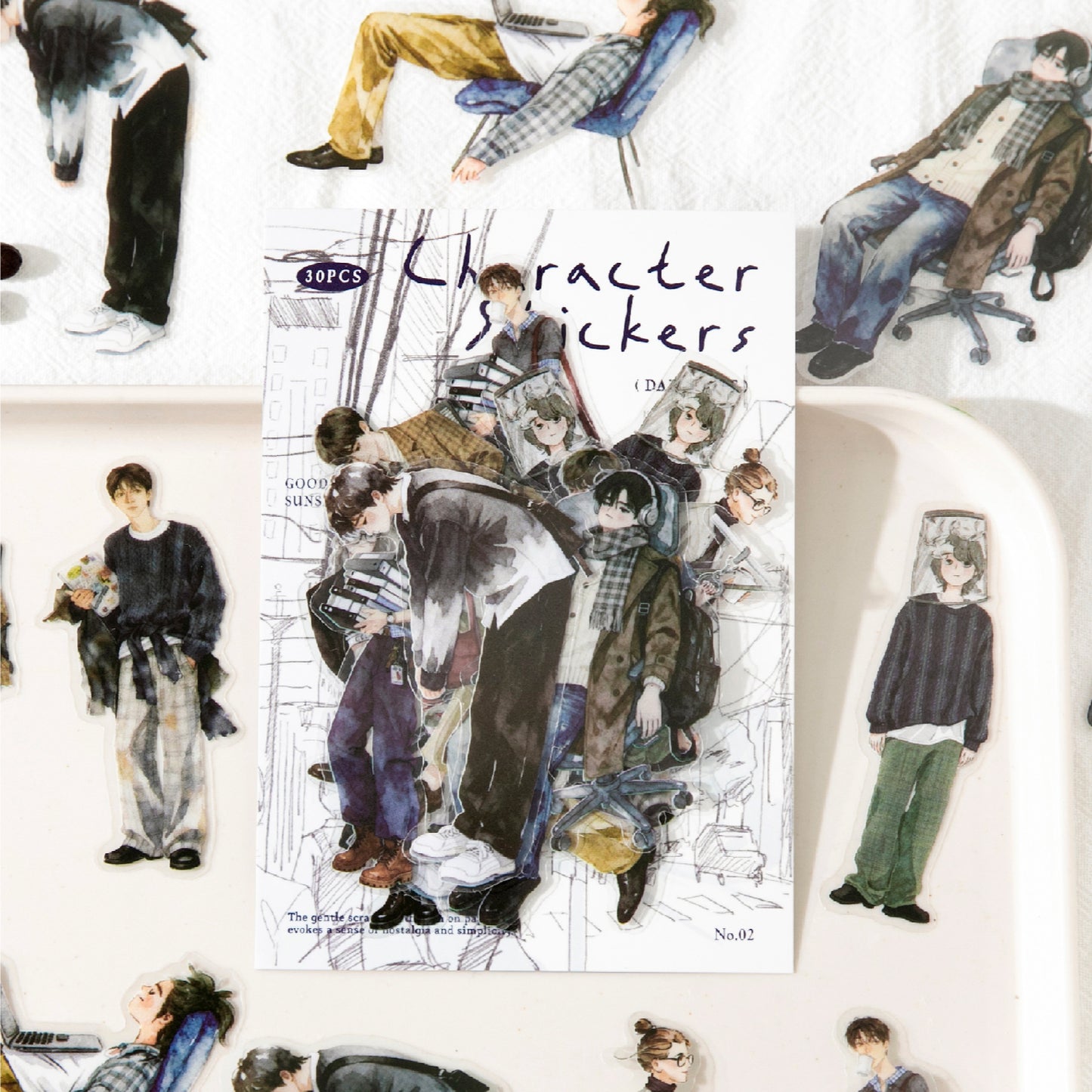 [2601-183] Street Corner Walkers Character Life Stickers Pack