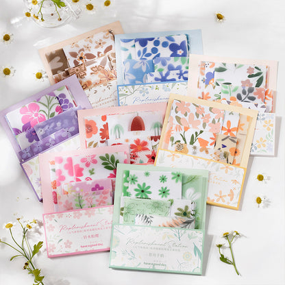 [2603-109] Pastel Texture Journal Collage Paper 8 Styles