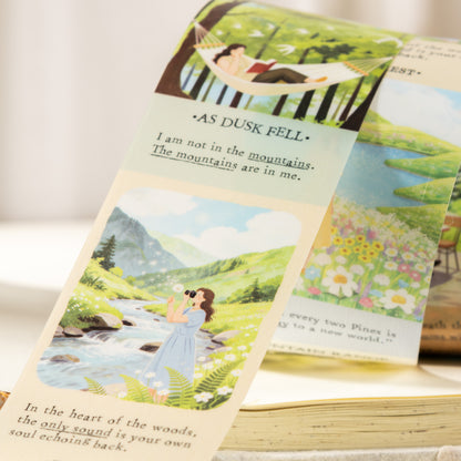 [2603-071] Vacation Theme PET Die Cut Tape 6 Styles