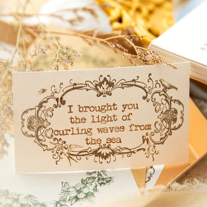 [2601-127] Dawn to Dusk Vintage Frame Memo Stickers – Tear-Off Journal Collage (4 Designs)
