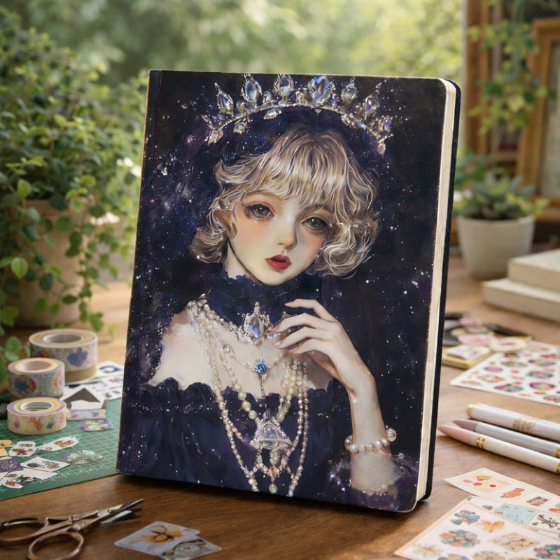 [NB-26-003] Starry Gothic Queen Art Journal