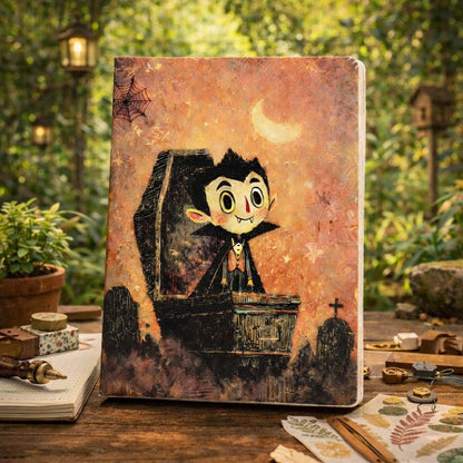 [NB-26-002] Cute Gothic Coffin Boy Art Journal