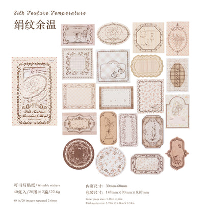 [2601-198] Candy Poetry Vintage Frame Notes