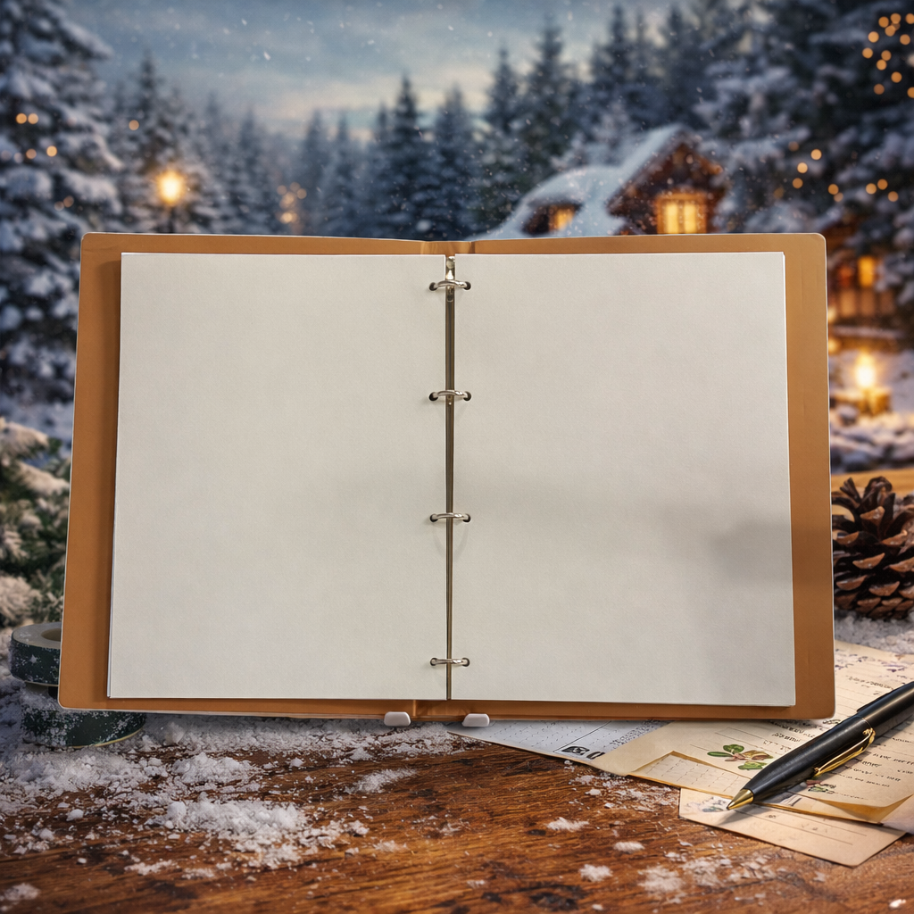 [NB-26-006] Winter Bear King Art Journal