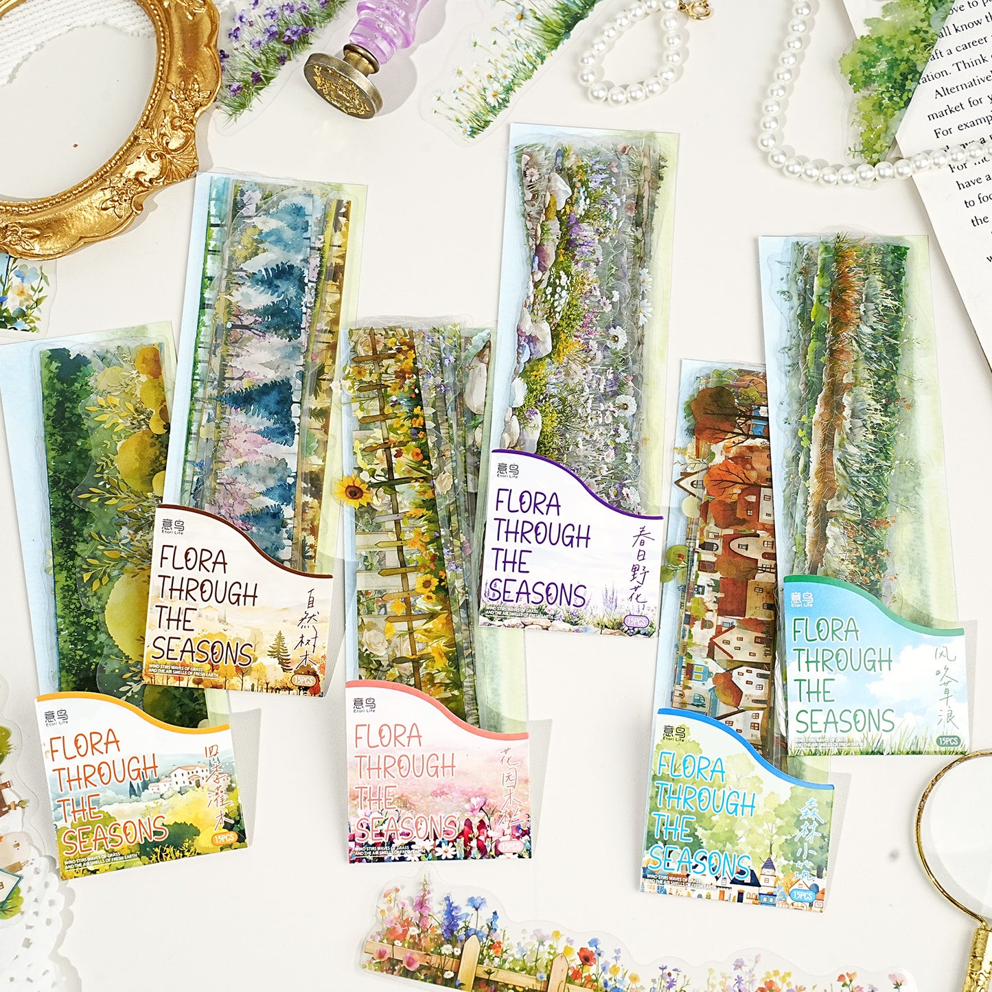[2603-110] Nature Landscape PET Sticker Pack 6 Styles
