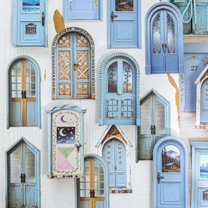 [2602-026] Vintage Door Frame Collage Stickers 6 Styles