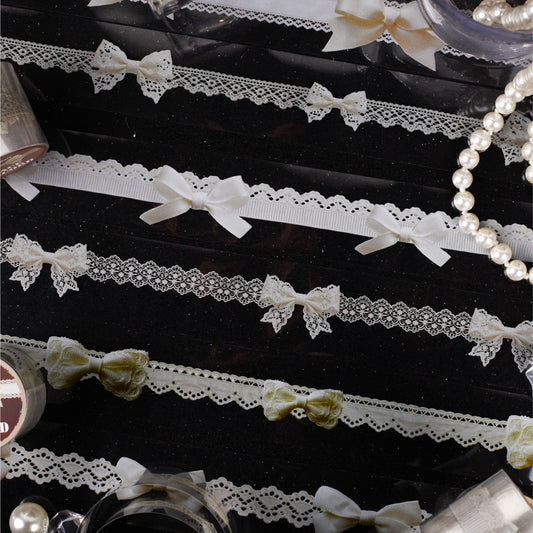 [2603-083] Vintage Lace Bow Decorative Tape 6 Styles