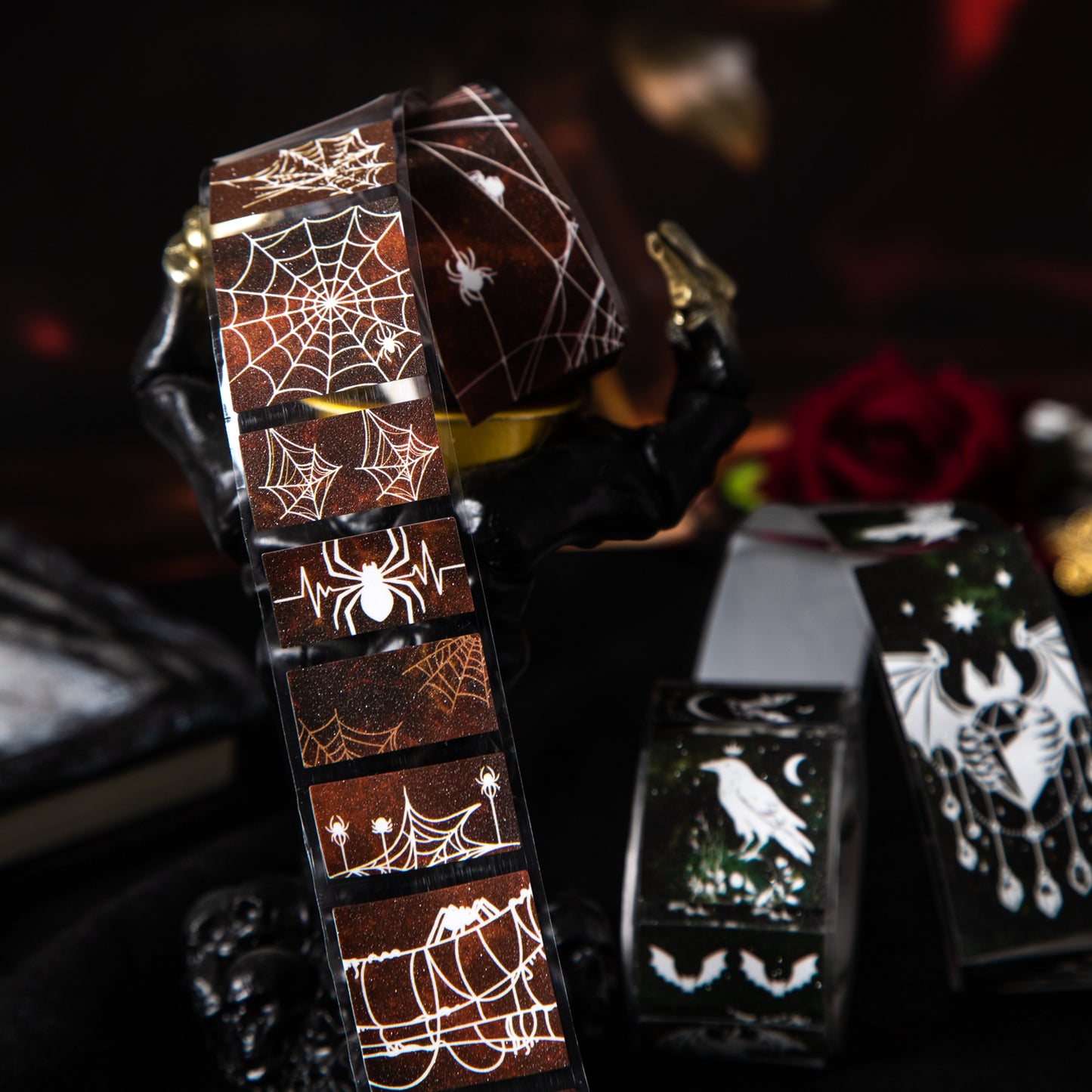 [2602-008] Gothic Dark Collage Tape 6 Styles