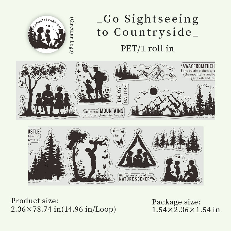 [2603-053] Vintage European Die Cut Tape 6 Styles