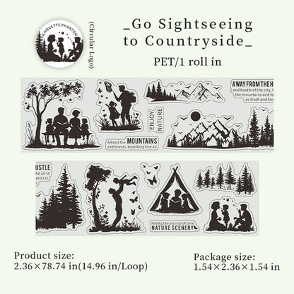 [2603-053] Vintage European Die Cut Tape 6 Styles