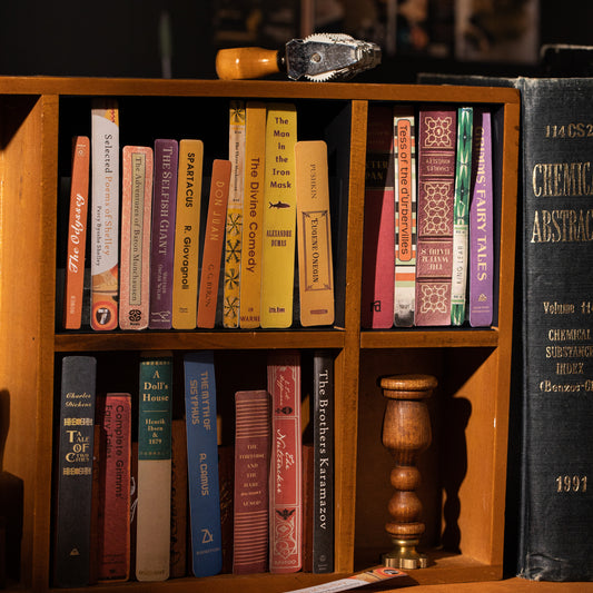 [2603-142] Vintage Book Page Journal Stickers 4 Styles