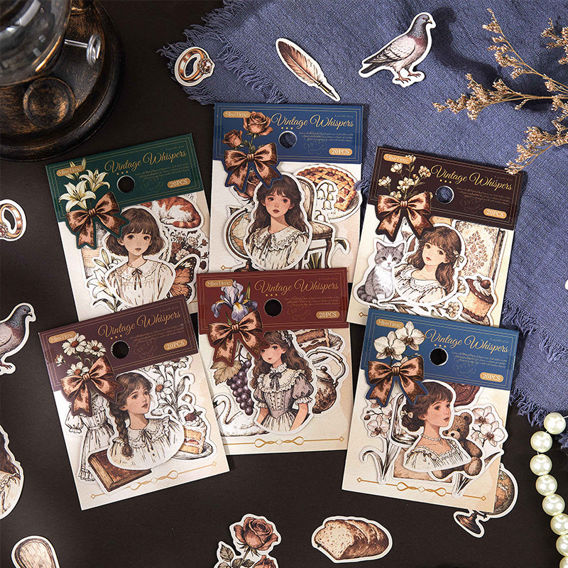 [2602-027] Vintage Character Collage Stickers