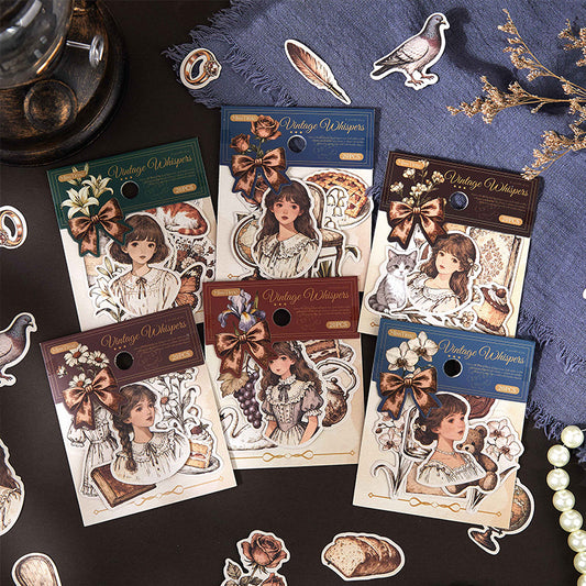 [2602-027] Vintage Character Collage Stickers