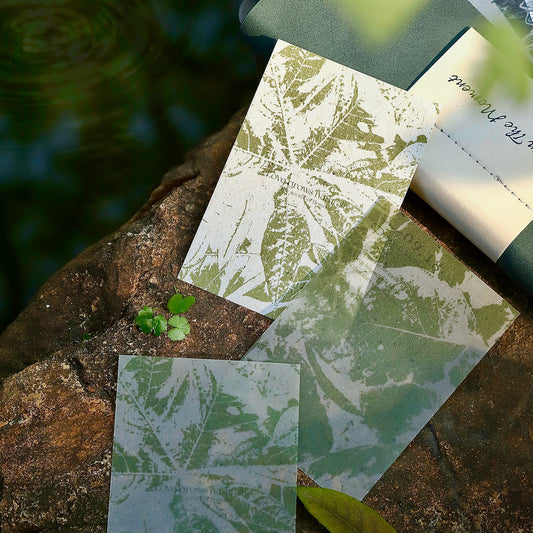 [2601-136] Botanical Texture Paper – Nature Collage Journaling Backgrounds (6 Designs)