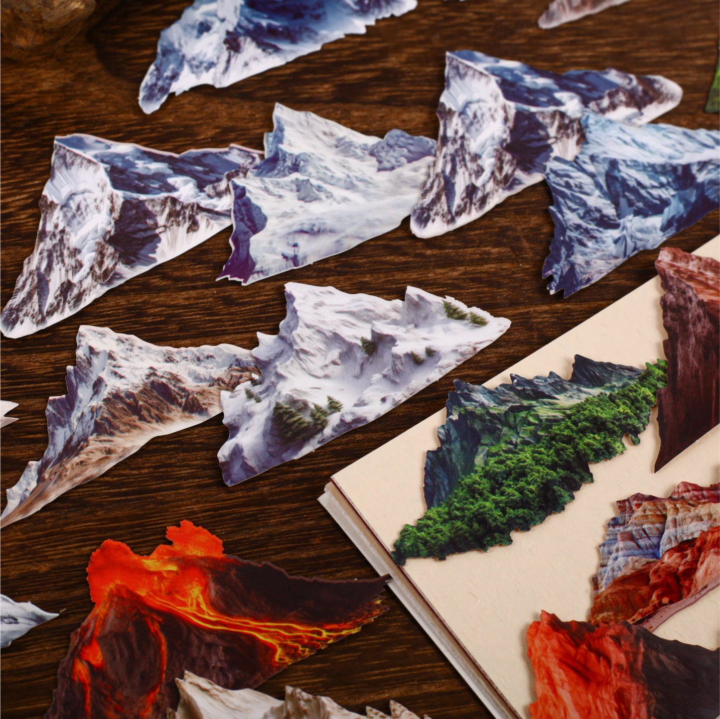 [2601-212] Vintage Mountain Landscape Sticker Pack