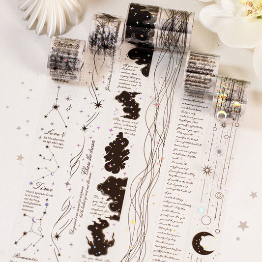 [2601-161] Starry Poet – Cosmic PET Tape Set (6 Designs)