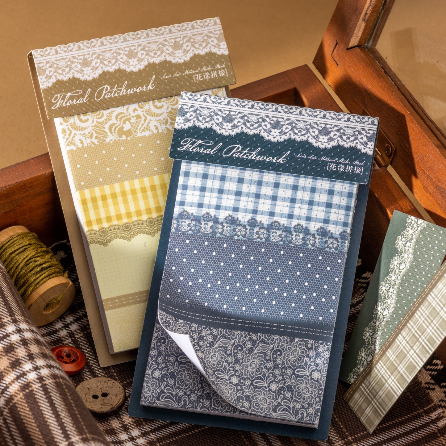 [2601-171] Floral Patchwork – Vintage Lace Collage Paper Pad (6 Designs)