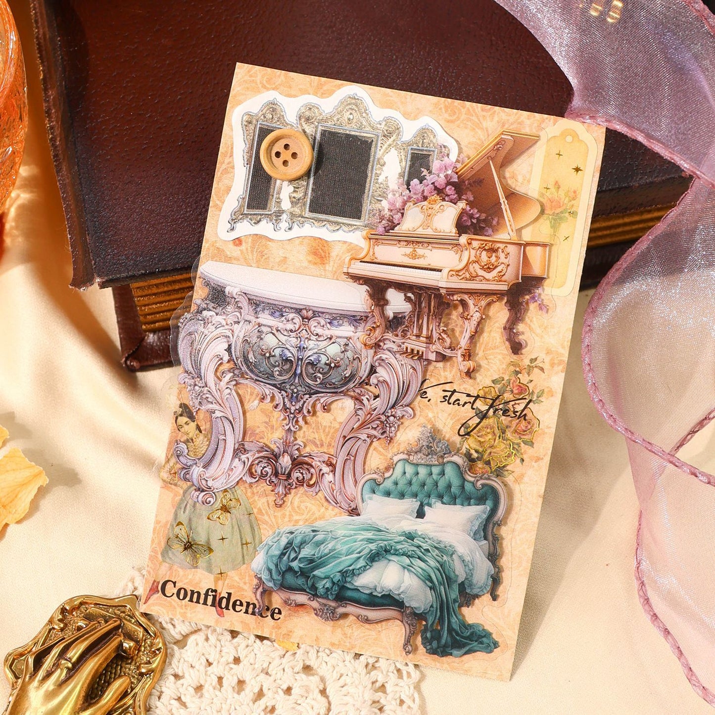 [2603-074] Baroque Forest Stickers 4 Styles