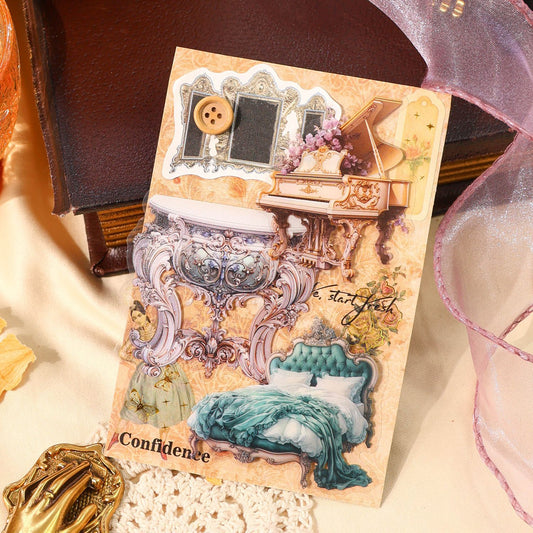 [2603-074] Baroque Forest Stickers 4 Styles
