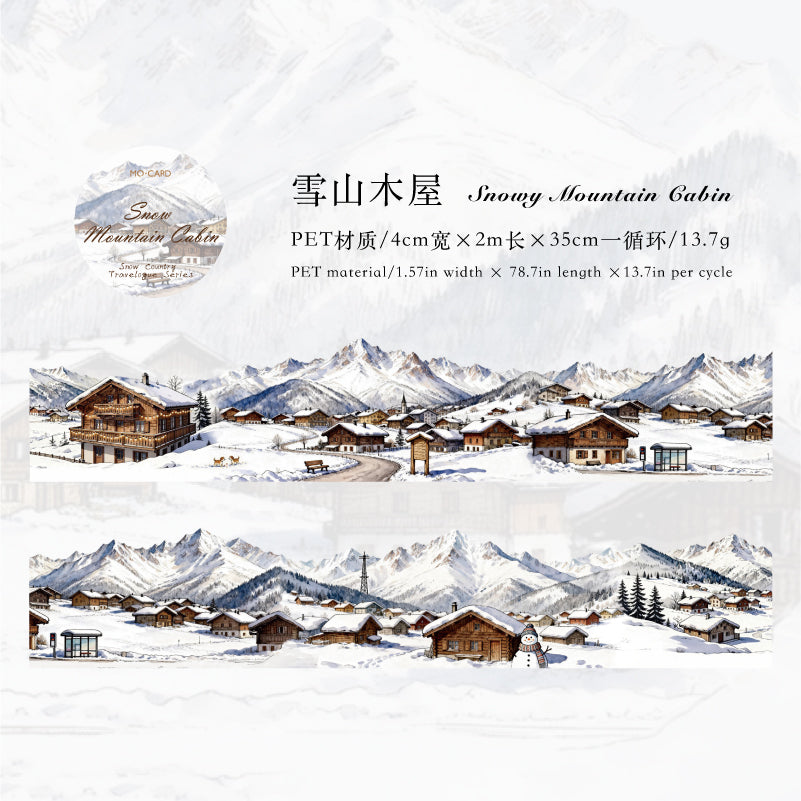 [2602-024] Snowland Winter PET Stickers 6 Styles
