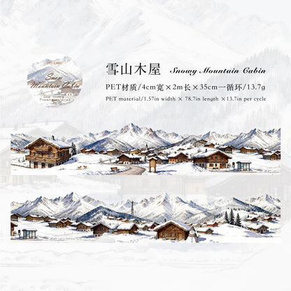 [2602-024] Snowland Winter PET Stickers 6 Styles
