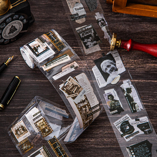 [2601-157] Fragmented Memories – Vintage Collage PET Tape (4 Designs)
