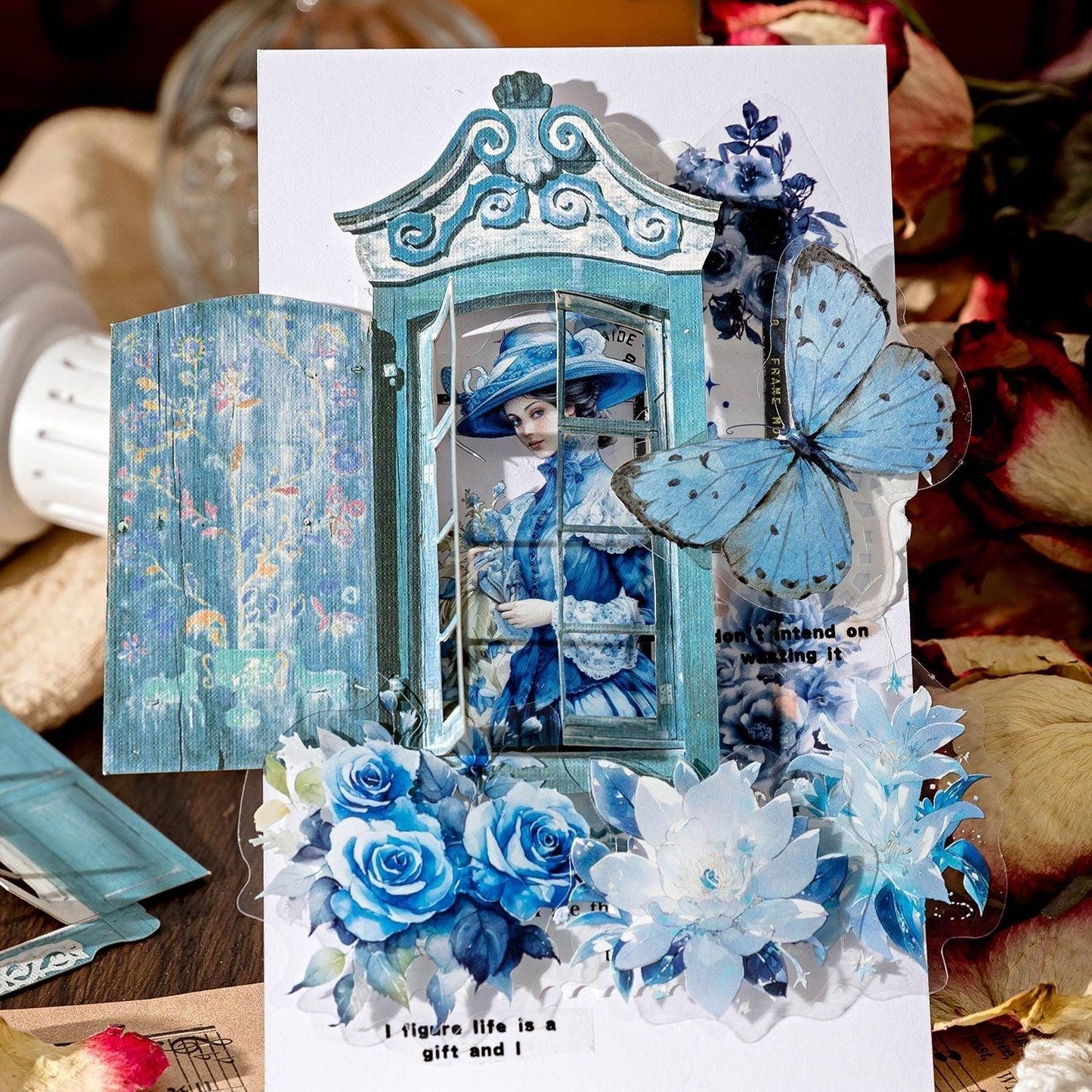 1189 Sticker Pack Flower Window Sill Series - Memo Journals