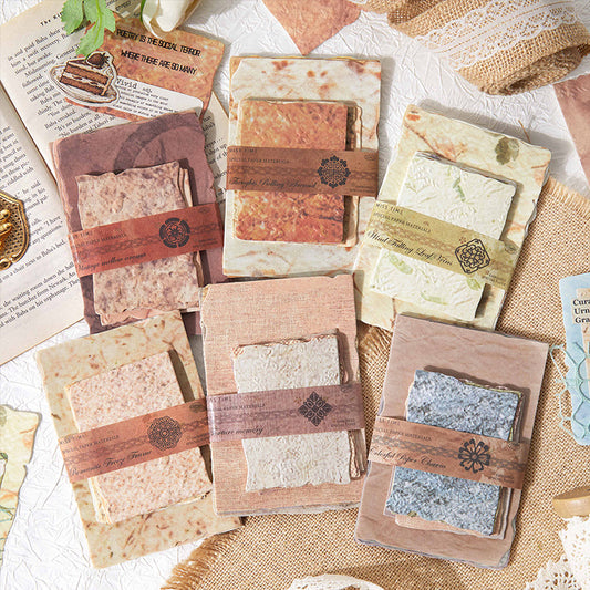 [2602-034] Vintage Textured Embossed Paper 6 Styles