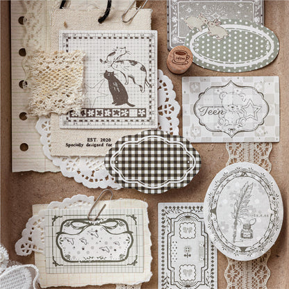 [2601-198] Candy Poetry Vintage Frame Notes