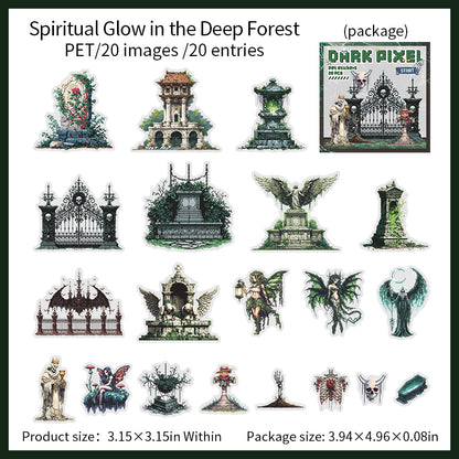 [2603-052] Gothic Dark Scene Stickers 4 Styles