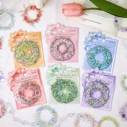 [2603-003] Floral PET Collage Stickers 6 Styles