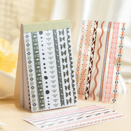 [2603-001] Themed Mixed Material Sticker Book 4 Styles