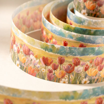 [2603-121] Floral Field Washi Tape 4 Styles