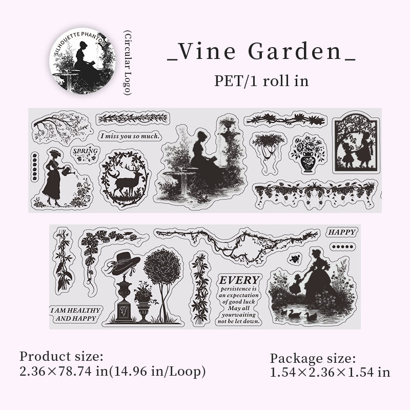 [2603-053] Vintage European Die Cut Tape 6 Styles