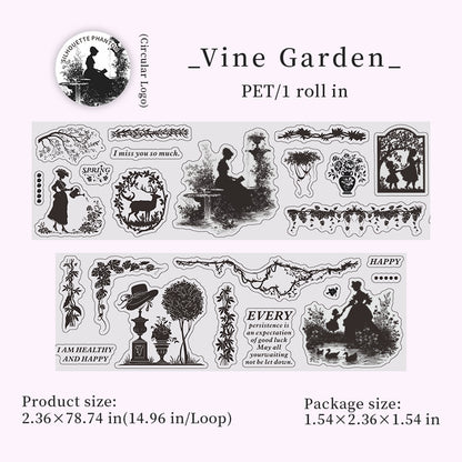 [2603-053] Vintage European Die Cut Tape 6 Styles