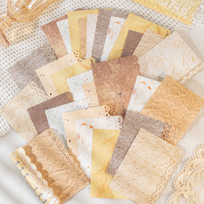 [2601-218] Misty Isles Journey Series M5 Vintage Lace Journal Paper Set 20 Sheets