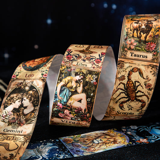 [2603-009] Zodiac Background Washi Tape 4 Styles