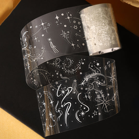 [2603-035] European PET Die Cut Collage Tape 6 Styles