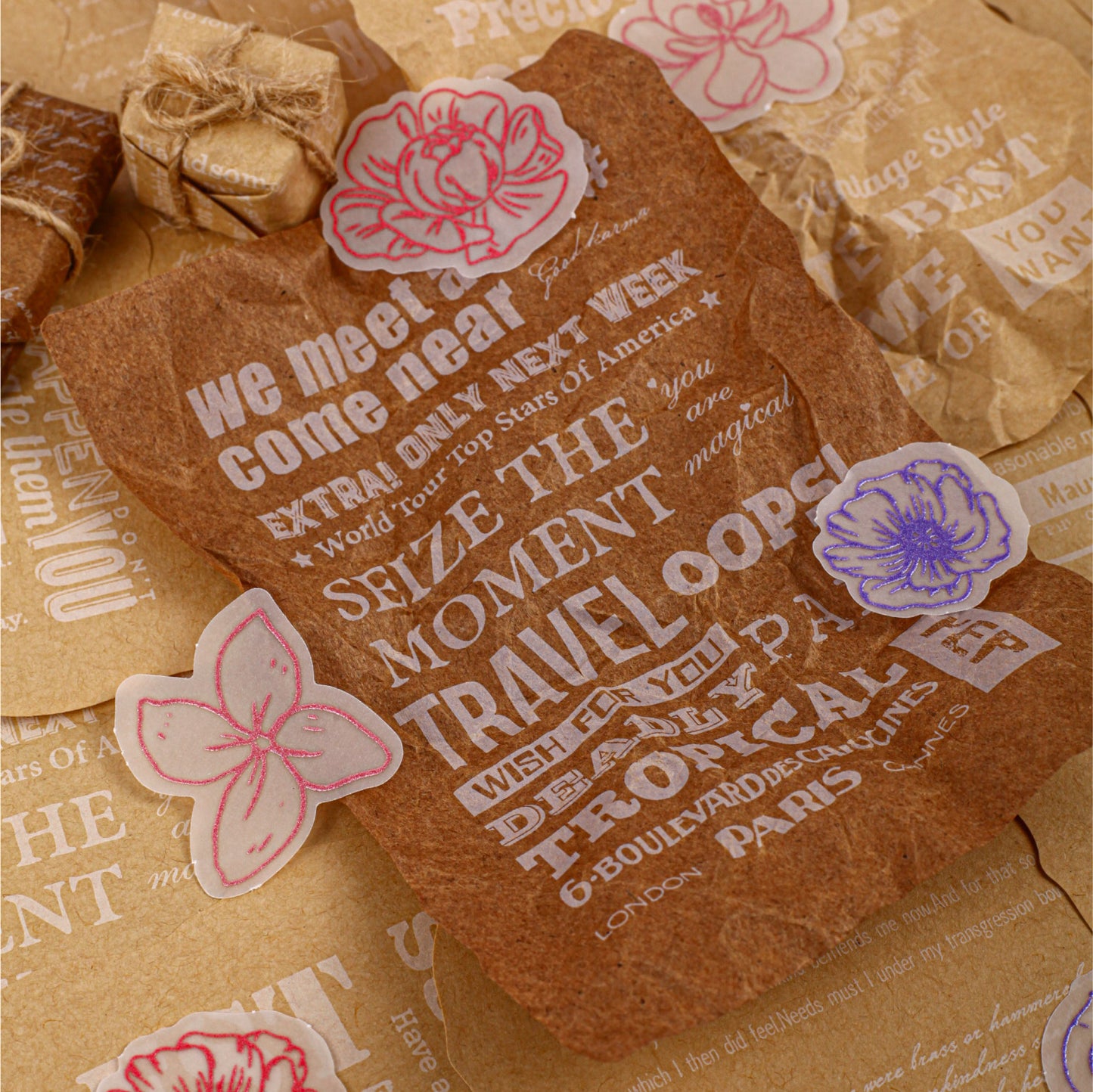 [2603-027] Vintage Fantasy Ephemera Pack 4 Styles
