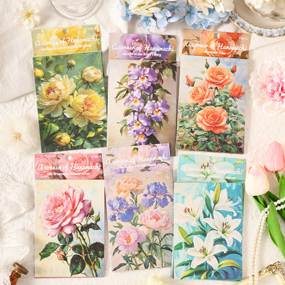 [2602-033] Embossed Floral Decorative Paper 6 Styles