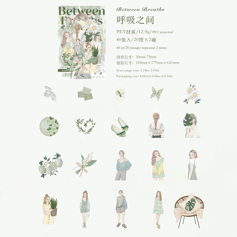 [2601-188] Candy Poetry Girl Journey PET Stickers