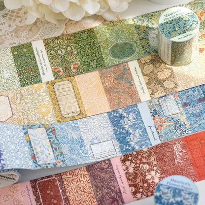 [2602-012] Vintage Floral Pattern PET Tape 4 Styles