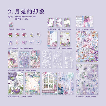 [2601-217] Emotion Collector Mixed Media Collage Stickers Pack