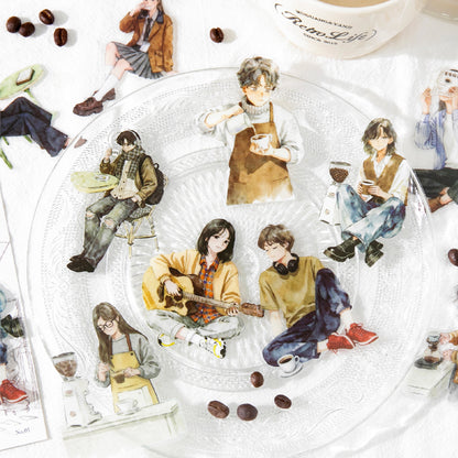 [2601-183] Street Corner Walkers Character Life Stickers Pack