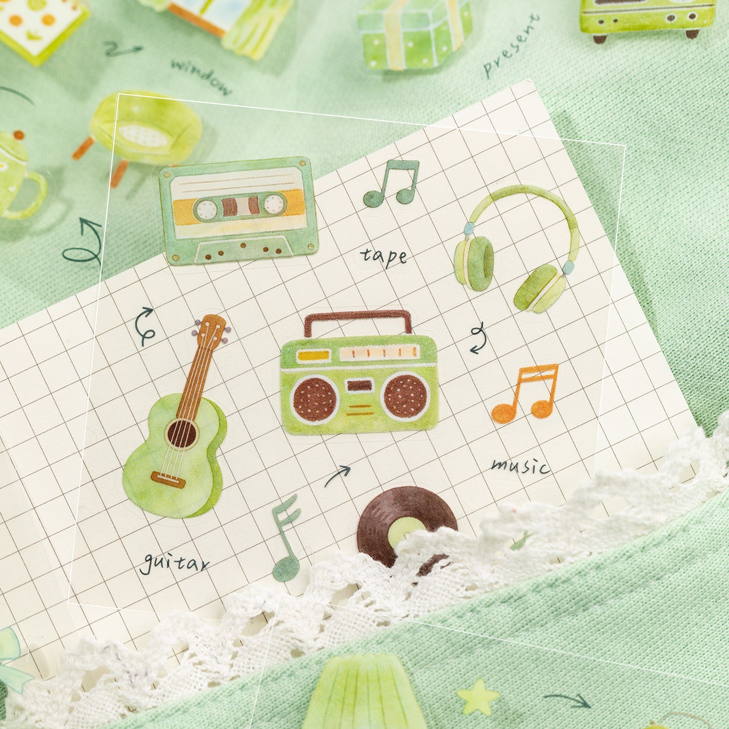 [2603-144] Seasonal Signal PET Journal Stickers 4 Styles